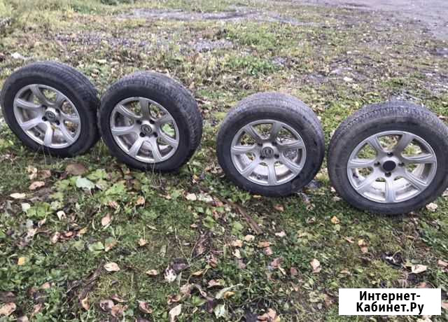 Диски литые r14 4x108 шины 185.60 r14 4шт Вологда - изображение 1