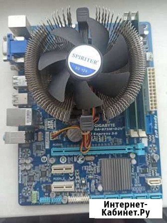 Продам GA B75M-D2V, Intel i3 2100, DDR3 4gb Белогорск - изображение 1