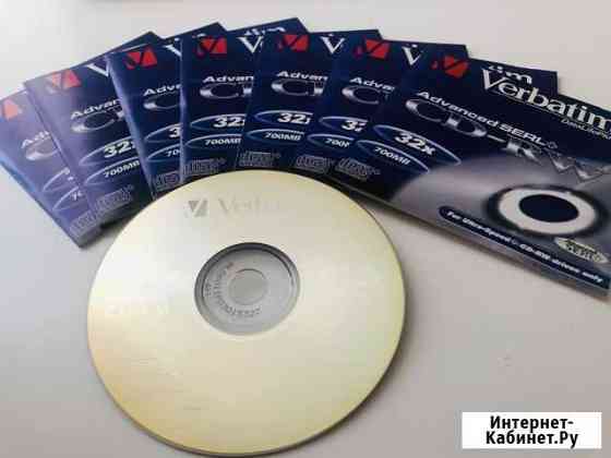 7 болванок Verbatim CD-RW 700 Mb Москва