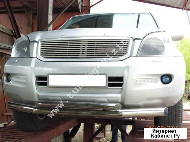 Дуга передняя по низу бампера d-76+60 Prado 120 Москва - изображение 1