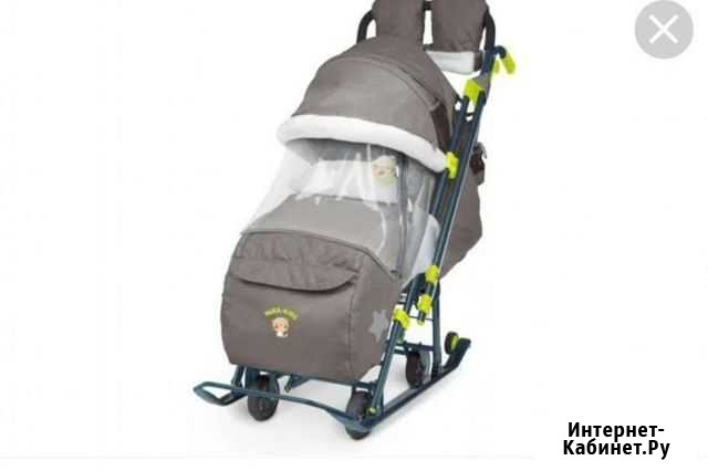 Детские санки коляска бу Воронеж - изображение 1