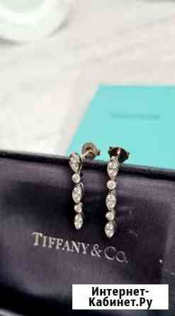 Золотые серьги c бриллиантами Tiffany Оренбург