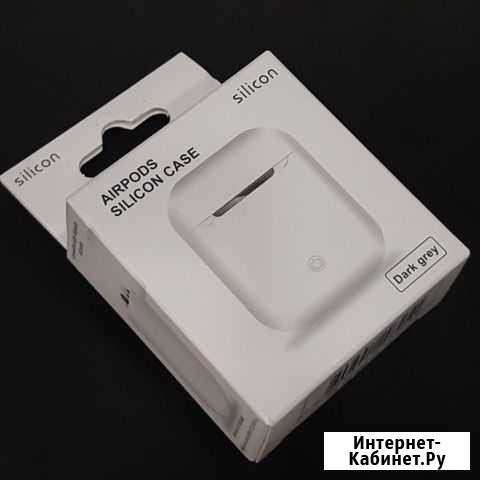 Силиконовый чехол для наушников Airpods белый Омск - изображение 1
