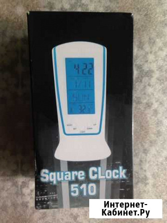 Часы-Будильн-Календарь-Термометр Square Clock 510 Йошкар-Ола - изображение 1