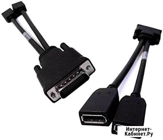 Кабель hp dms-59 to dual display port adapter 6354 Курск - изображение 1