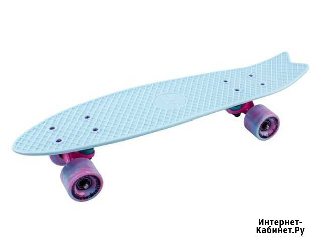 Скейтборд пластиковый Fishboard 23 sky blue 1/4 Тула - изображение 1