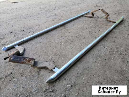 Декоративные трубы на пороги Mitsubishi Lancer 9 Пенза - изображение 1