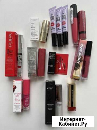 Помады, блески для губ Clarins, Lancome, Armani Брянск - изображение 1