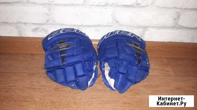 Хоккейные краги bauer и налокотники reebok Набережные Челны - изображение 1