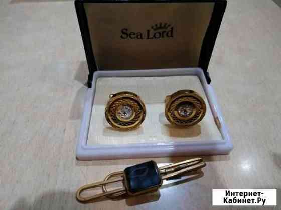 Запонки и зажим для галстука СССР Краснодар