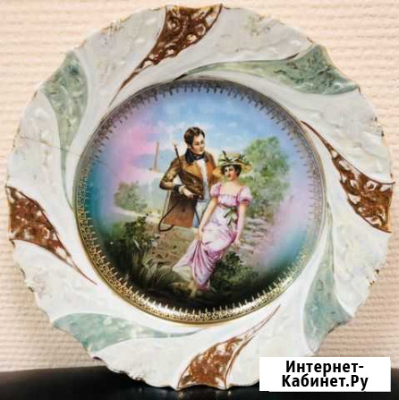 Старинная настенная тарелка Боровичи - изображение 1