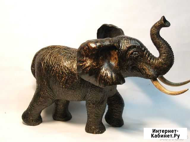 Статуэтка Слон из массива дуба Воронеж - изображение 1