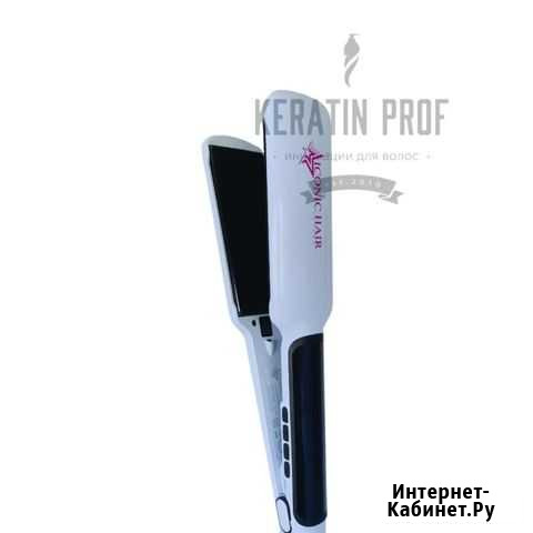 Утюжок титановые пластины iconic hair голубой Лух - изображение 1