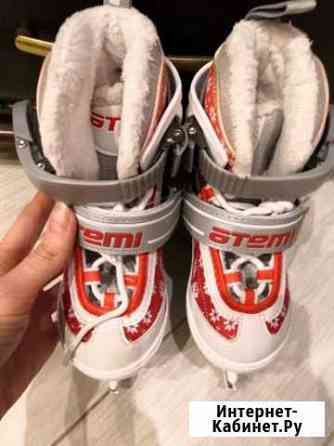 Коньки фигурные раздвижные atemi 27-30р в идеале Новосибирск