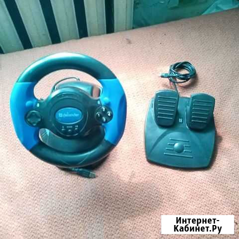 Игровой руль с педалями для пк Троицко-Печорск - изображение 1