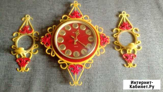 Часы настенные СССР Янтарь Иваново - изображение 1