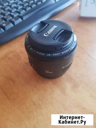 Сдам объектив Canon 50mm EF f/1,8 Йошкар-Ола - изображение 1