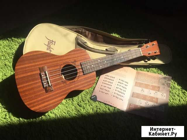 Укулеле Concert Flight с чехлом и руководством Снежинск - изображение 1