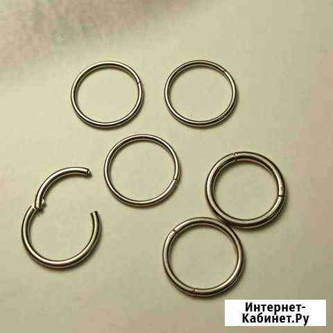 Кольцо в нос, в хрящ, пирсинг для носа Краснодар