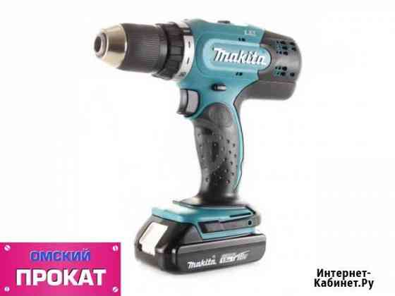 Шуруповерт Makita DDF453RFE, аренда, прокат Омск