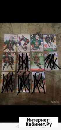 Хоккейные карточки Ак барс с афтографами Казань