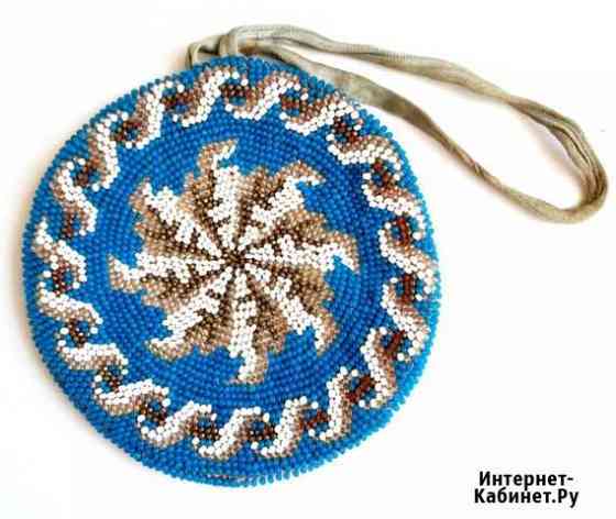 Кошелек. 19 век. Бисерная вышивка Кострома