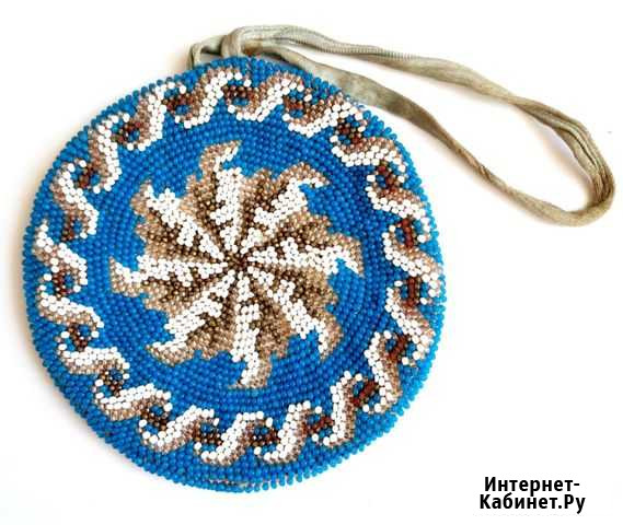 Кошелек. 19 век. Бисерная вышивка Кострома - изображение 1