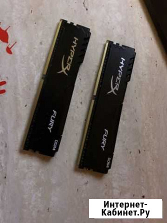 Оперативная память Kingston HyperX fury Black 16 Г Ставрополь - изображение 1