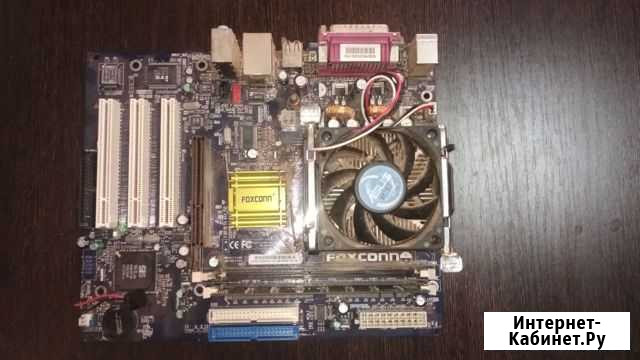 Мат. плата, проц, озу Celeron D 2.26ghz socket 478 Нефтекамск - изображение 1