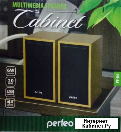 Новая 2.0 акустика Perfeo Cabinet 03 Барнаул - изображение 1