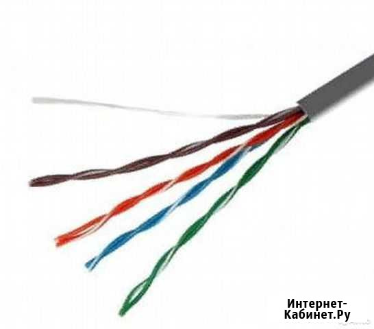 Кабель UTP 5e 4x2x0.5 мм, 24AWG медь, внутренний Ульяновск - изображение 1