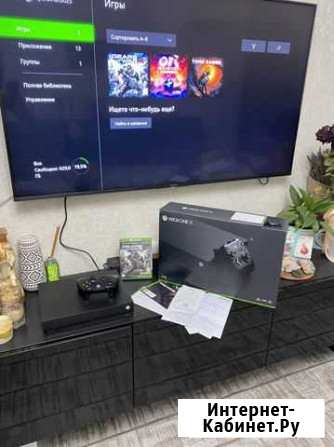 Идеальная Xbox One X 1Tb 4k + 3 игры Абакан - изображение 1