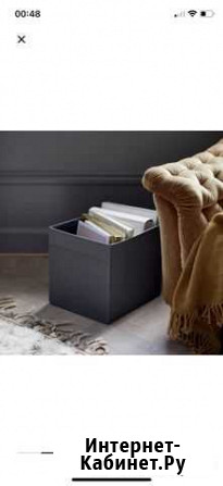 Коробка черная IKEA 33*38*33 Ижевск - изображение 1