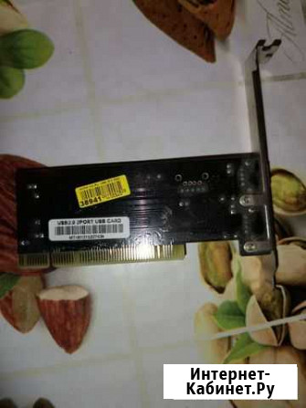 PCI плата usb 2.0 x2 Рязань - изображение 1