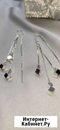 Серьги продевки серебро 925 новые распродажа Краснодар - изображение 1