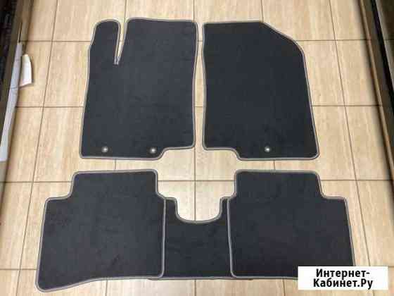 Ворсовые автоковрики Хендай Солярис. Велюровые Калининград