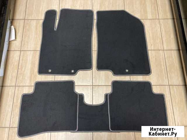 Ворсовые автоковрики Хендай Солярис. Велюровые Калининград - изображение 1