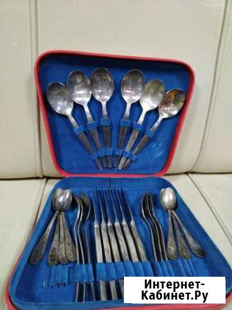 Набор столовых приборов мельхиор СССР Нижний Новгород - изображение 1