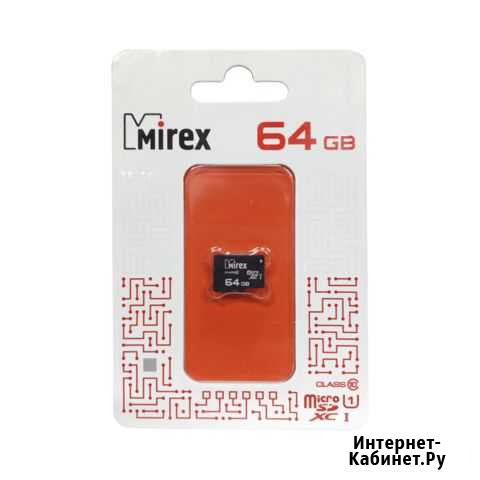 Карта памяти microsdxc 64 GB class10 Mirex 13612-M Пермь - изображение 1