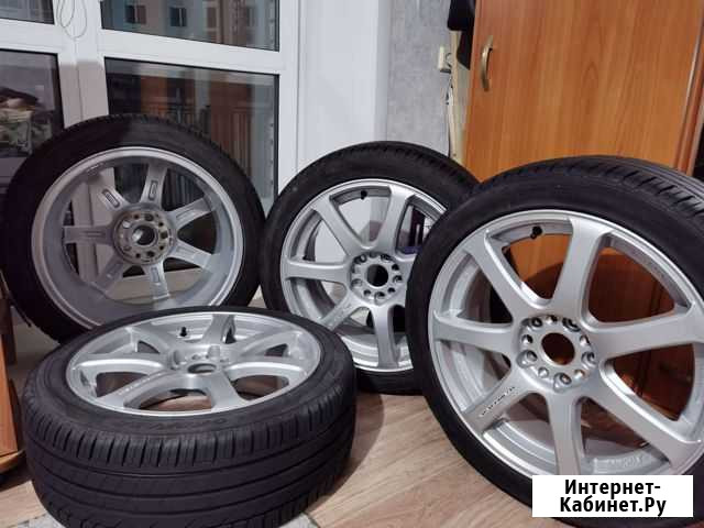 R18 Work Emotion XT7 + Braves Sport AU518 Новосибирск - изображение 1