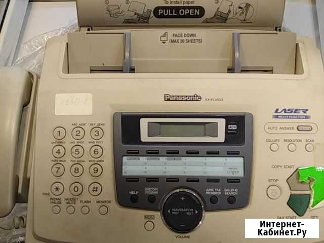 Факс Panasonic KX-FLM653 (телефон+лазерный принтер Нижневартовск - изображение 1