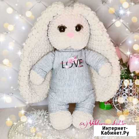 Вязанные игрушки зайки Северодвинск - изображение 1