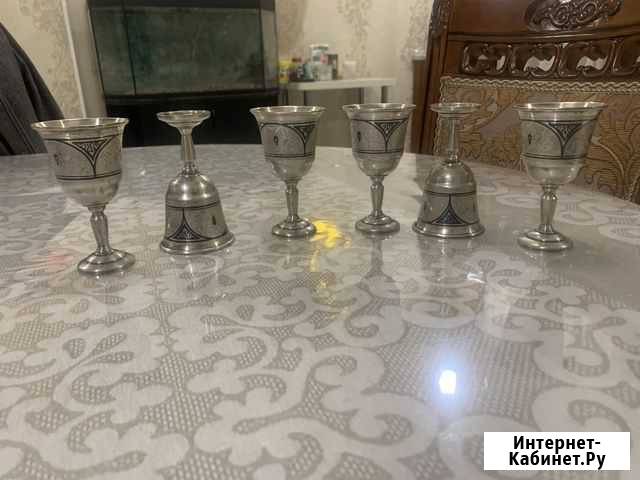 Рюмки 6 шт серебро Пятигорск - изображение 1
