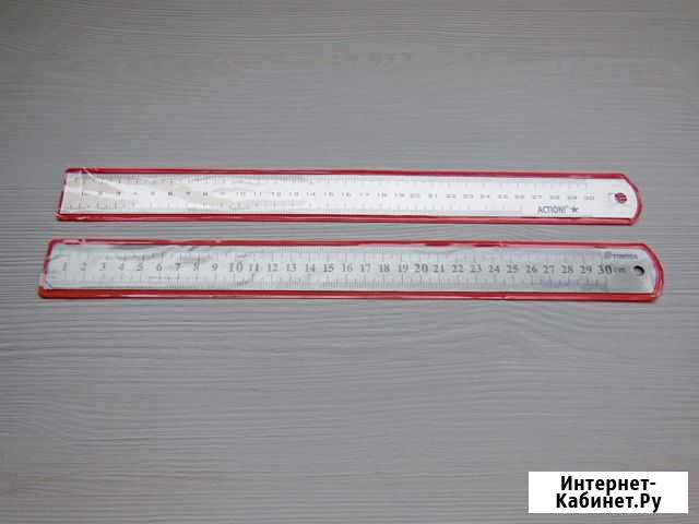 Линейка металлическая 30 см Ростов-на-Дону - изображение 1