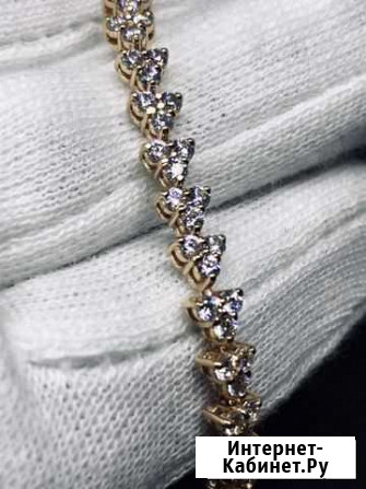 Золотой браслет со Swarovski Псков - изображение 1