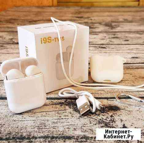 Стерео наушники i9s TWS 1:1 Apple AirPods Казань