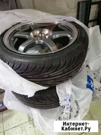 Колеса rays TE37 R17 j8 et35 4х114.3 резиной Томск - изображение 1