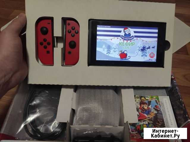 Nintendo Switch (Mario, прошитая + онлайн) Курск - изображение 1