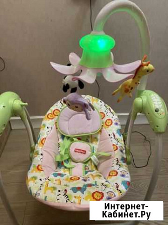 Детские электронные качели fisher price Красногорск - изображение 1
