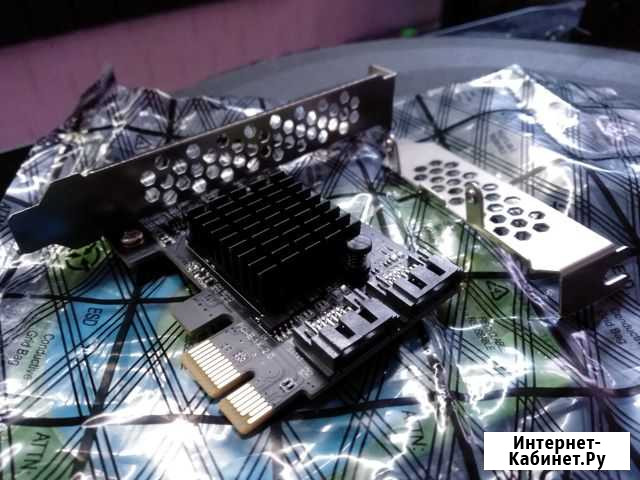 PCI-e адаптер контроллер для HDD SATA III SATA 3 Сосногорск - изображение 1